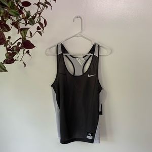 Nike black and white reversible tank, size medium